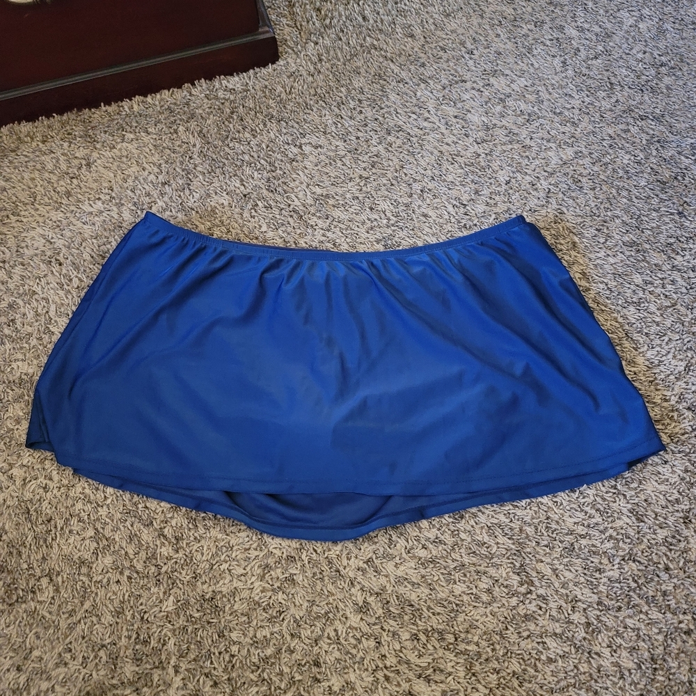 Blue swim skirt bottom